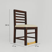 Stylish Wooden 4 Seater Dining Table with Chairs