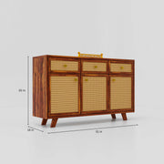 Wooden Sideboard Cabinet with Drawer for Living Room