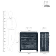 Solid Wood Chest of Drawers for Living Room (Provincial Teak Finish)