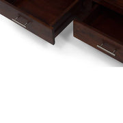 Wooden Bookcase for Book Storage in Walnut Finish