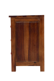 Wooden Bedside Table with Drawers in Provincial Teak Finish
