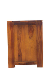 Solid Wood Tv Unit with Storage for Living Room (Kapasi Brown Finish)