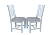 Wooden 2 Dining Chair Set for Dining Table & Kitchen in White Finish