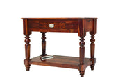 Wooden Console table With 1 drawer In Honey Finish for Living Room