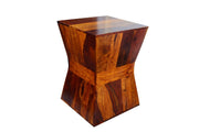 Wooden Side Table for Living Room in Honey Finish