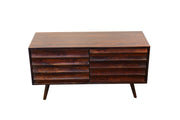 Mango Wood TV Cabinet with 2 Doors for Living Room