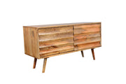 Mango Wood TV Cabinet with 2 Doors for Living Room