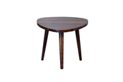 Wooden Stool for Living Room in Walnut Finish