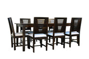 Wooden Dining Table 8 Seater with Cushion Chair for Dining Room