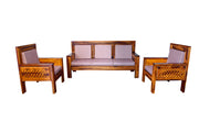 Wooden 5 Seater Sofa Set for Living Room