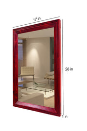 Solid Wood Frame Decorative Wall Mirror for Home