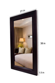 Solid Wooden Frame Decorative Wall Mirror for Bedroom Bathroom