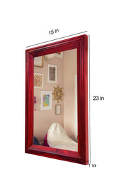 Wood Frame Decorative Wall Mirror for Home