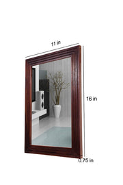 Solid Wood Frame Wall Mirror for Bedroom & Bathroom