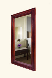 Wooden Frame Decorative Wall Mirror for Bedroom Bathroom