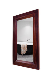 Solid Wood Frame Decorative Wall Mirror for Home