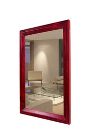 Solid Wood Frame Decorative Wall Mirror for Home