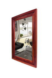 Wooden Frame Decorative Wall Mirror for Bedroom & Home