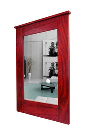 Wood Frame Decorative Wall Mirror for Home