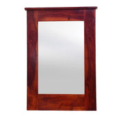 Wooden Frame Decorative Wall Mirror for Bathroom