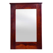 Solid Wood Frame Decorative Wall Mirror for Bedroom Bathroom (Maple Finish)