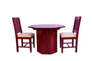 Solid Wood 2 Seater Dining Table Set for Dining Room