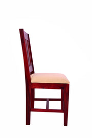 Solid Wood Round Dining Table 4 Seater with Cushions Chairs for Dining Room