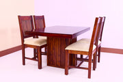 Wooden 4 Seater Table Set for Dining Room (Honey Finish)
