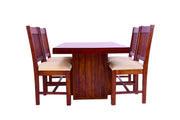Wooden 4 Seater Table Set for Dining Room (Honey Finish)