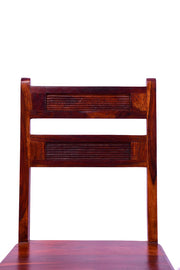 Wooden Dining Chair Set of 2 for Dining Table & Home in Honey Finish