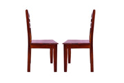 Wooden Dining Chair Set of 2 for Dining Table & Home in Honey Finish
