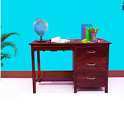 Wooden Study Table for Study Room in Natural Finish