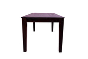 Solid Wood Dining Table 6 Seater for Dining Room in Rosewood Walnut Finish