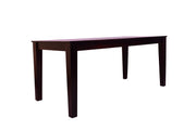 Solid Wood Dining Table 6 Seater for Dining Room in Rosewood Walnut Finish