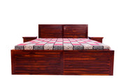 Solid Wood King Size Bed  for Bedroom in Matching Finish