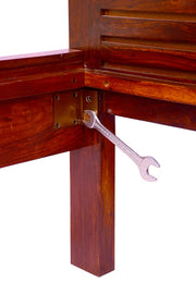 Solid Wood King Size Bed  for Bedroom in Matching Finish