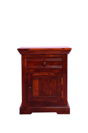 Solid Wood Bedside Table with Drawers 1 Door