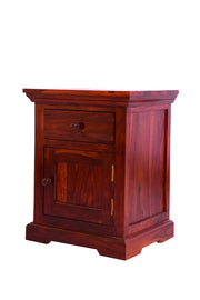 Solid Wood Bedside Table with Drawers 1 Door