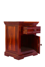 Solid Wood Bedside Table with Drawers 1 Door