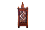 Wooden Tample for Home with Drawer in Honey Finish