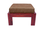 Solid Wood Ottoman Stool for Kitchen, Living Room (Sheesham Wood)