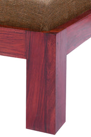 Solid Wood Ottoman Stool for Kitchen, Living Room (Sheesham Wood)