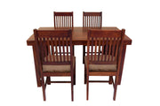 Wooden 4 Seater Dining Table Set for Living Room in Matching Finish