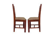 Solid Wood Dining Chairs Set of 2 for Dining Table in Honey Finish