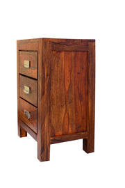 Wooden Bedside Table for Bedroom in Provincial Teak Finish