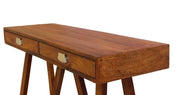 Mango Wood Study Table with Drawer for Students in Kapasi Brown Finish