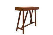 Mango Wood Study Table with Drawer for Students in Kapasi Brown Finish