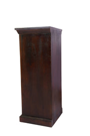 Mango Wood Bedside Table with Drawers for Living Room in Walnut Finish
