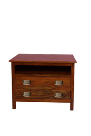 Solid Wood Shoe Rack With 2 Drawers