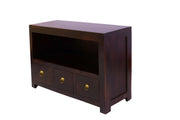 Mango Wood Chest of Drawers for Living Room in Walnut Finish